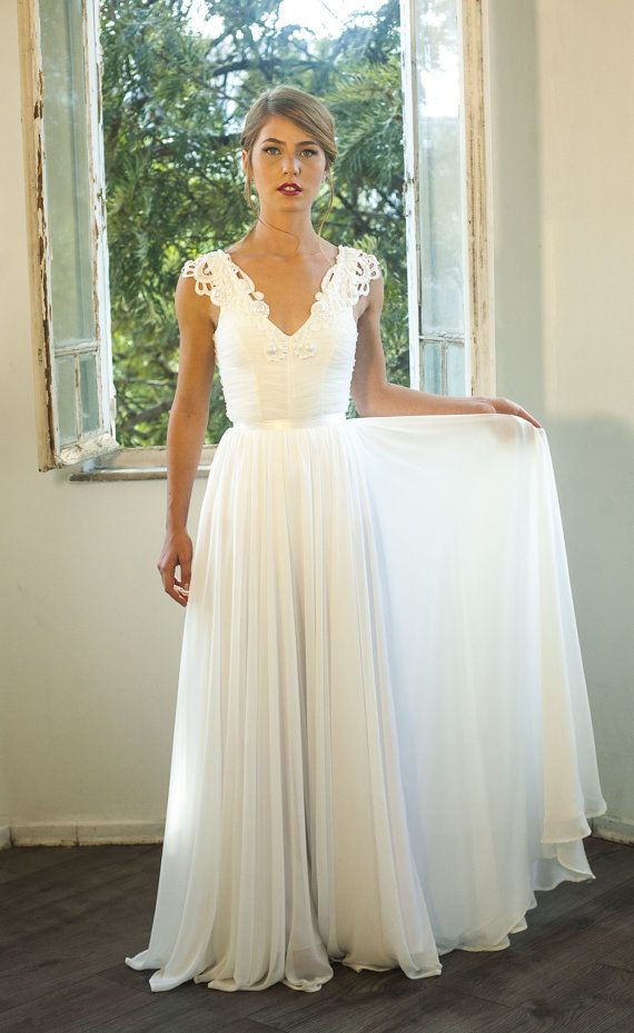 Vintage Inspired Lace Wedding Dresses
 Romantic Vintage Inspired Wedding Dress Custom Made