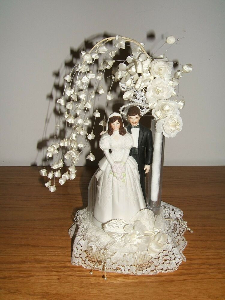 Vintage Wedding Cake Toppers
 VINTAGE WILTON 1983 WEDDING CAKE TOPPER BRIDE & GROOM