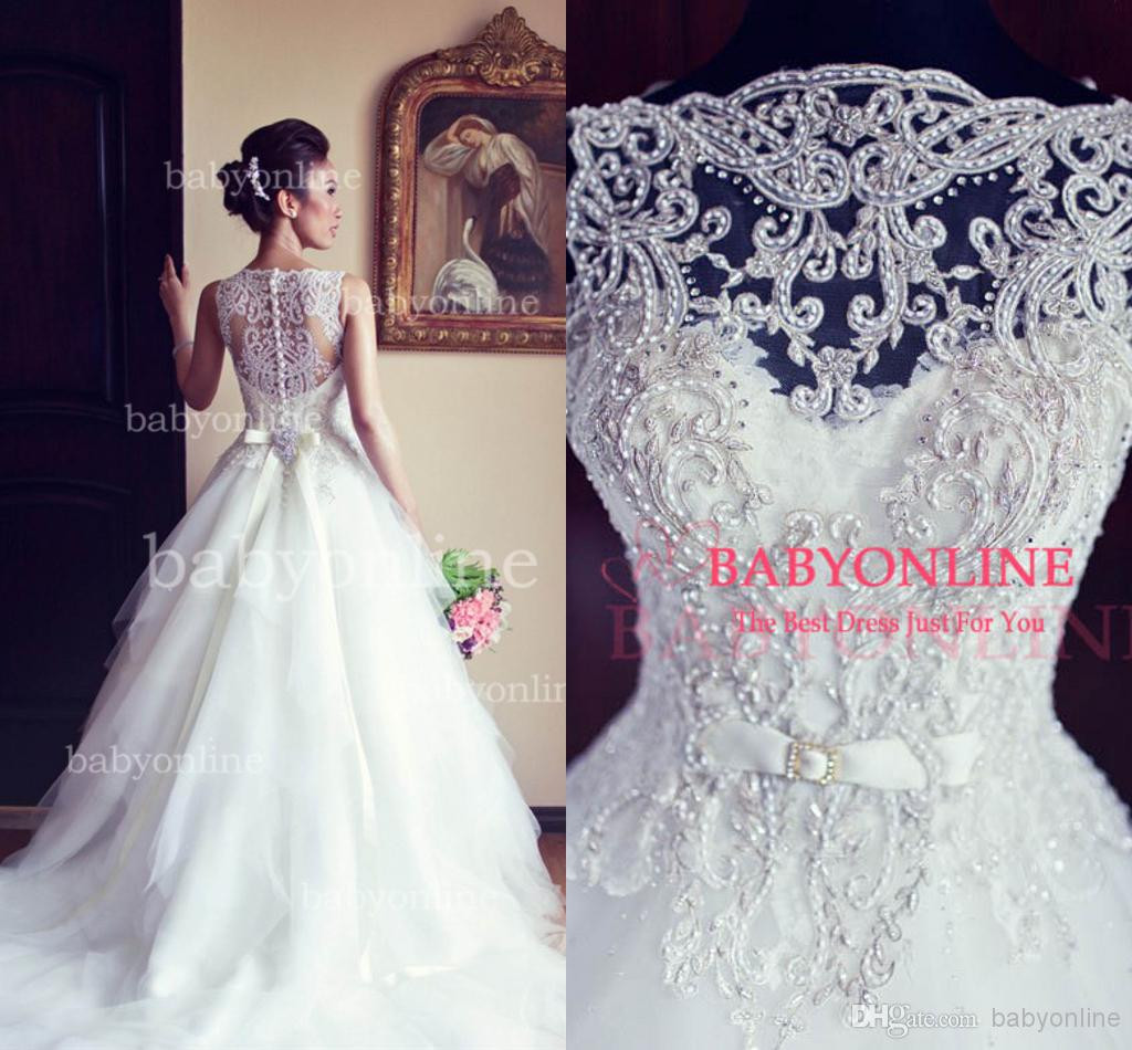 Vintage Wedding Dresses Cheap
 Modest Wedding Dresses 2015 Arabic Ball Gown Vintage
