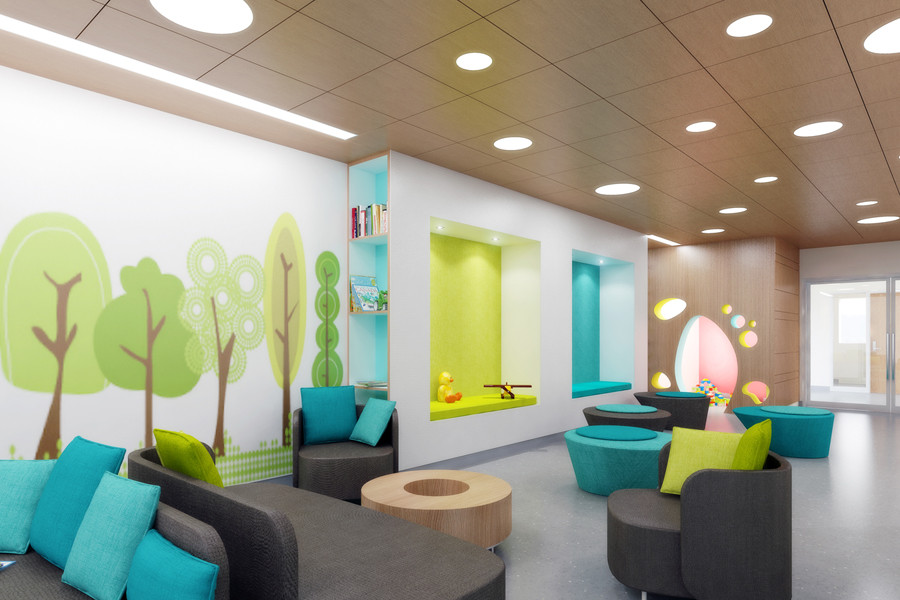 Waiting Room Furniture For Kids
 Institutional Design for Women and Children Healthcare