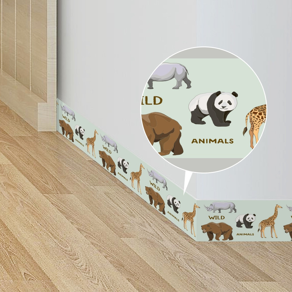 Wall Borders For Kids Room
 Funlife Wallpaper Borders Animal World Decorative Wall