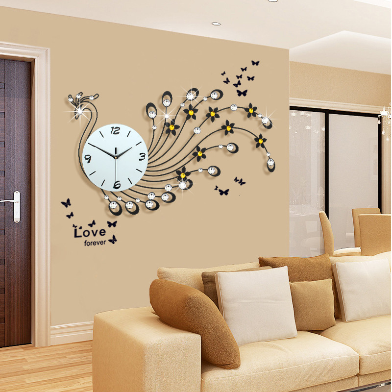 Wall Clock For Living Room
 Aliexpress Buy Peacock Wall Clock Modern