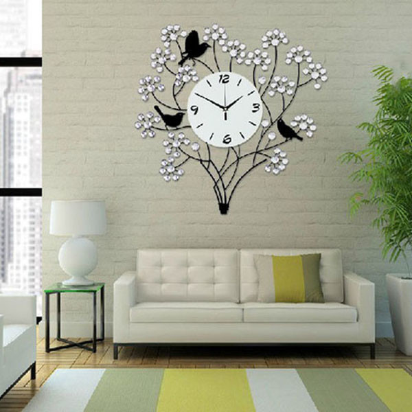 Wall Clock For Living Room
 60cm Crystal Decorative Needle Living Room Big Wall