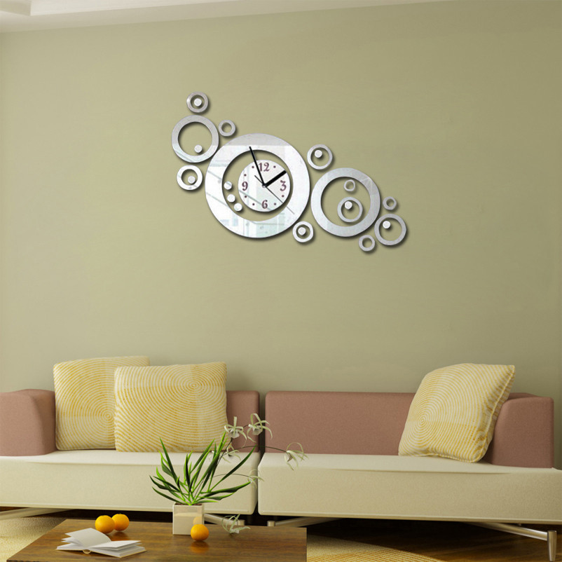 Wall Clock For Living Room
 2016 Rushed Living Room Acrylic Wall Clock Clocks Reloj De