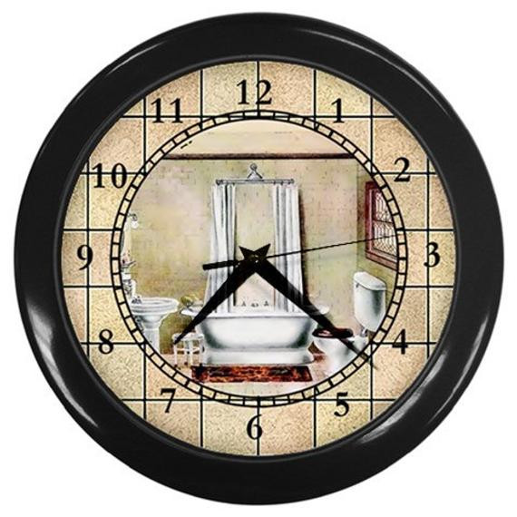 Wall Clocks For Bathroom
 Personalized Bathroom Tub Time Wall Clock
