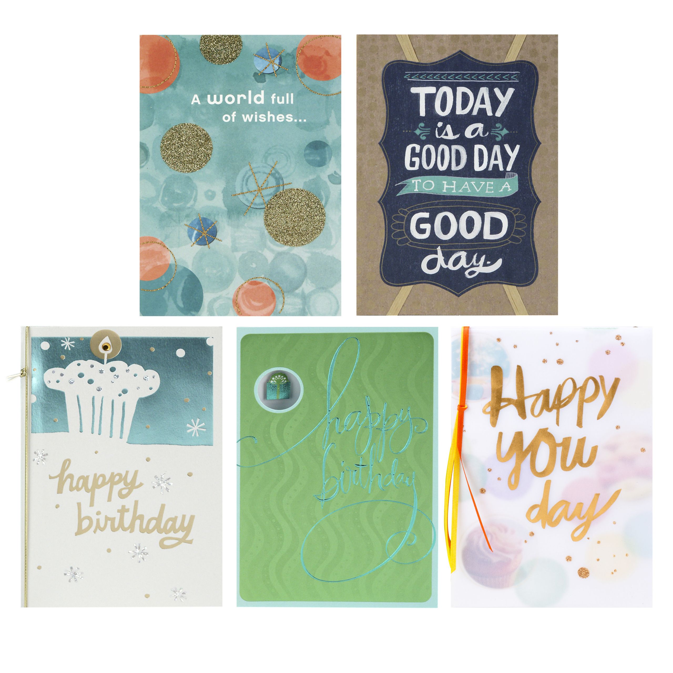 Walmart Birthday Cards
 Hallmark Birthday Greeting Cards 5 Cards 5 Envelopes