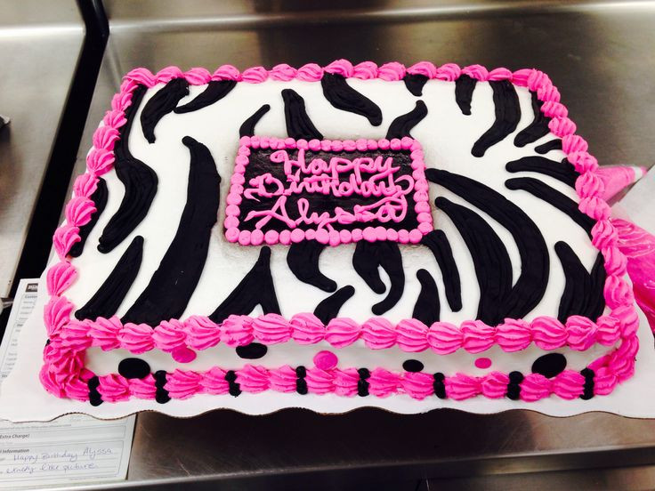 Walmart Custom Birthday Cakes
 Custome cake Zebra Walmart