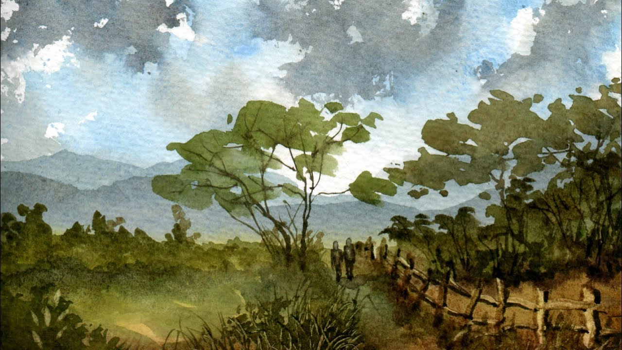 Watercolor Landscape Paintings
 Watercolour Painting Landscape Demonstration