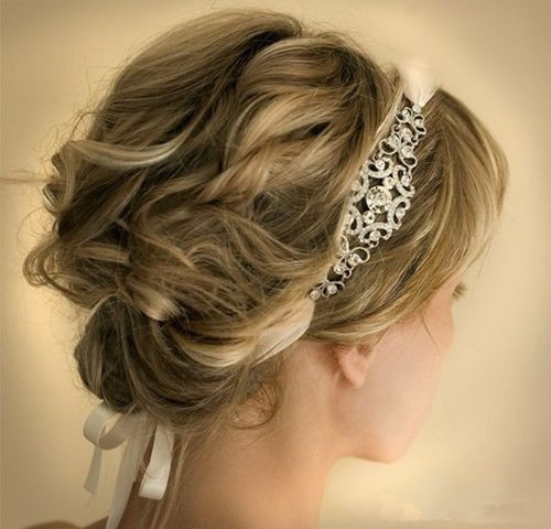 Wavy Updo Hairstyle
 12 Glamorous Wedding Updo Hairstyles for Short Hair