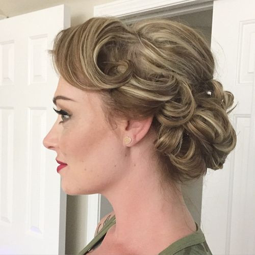 Wavy Updo Hairstyle
 Hairstyle Pic 60 Updos for Short Hair – Your Creative