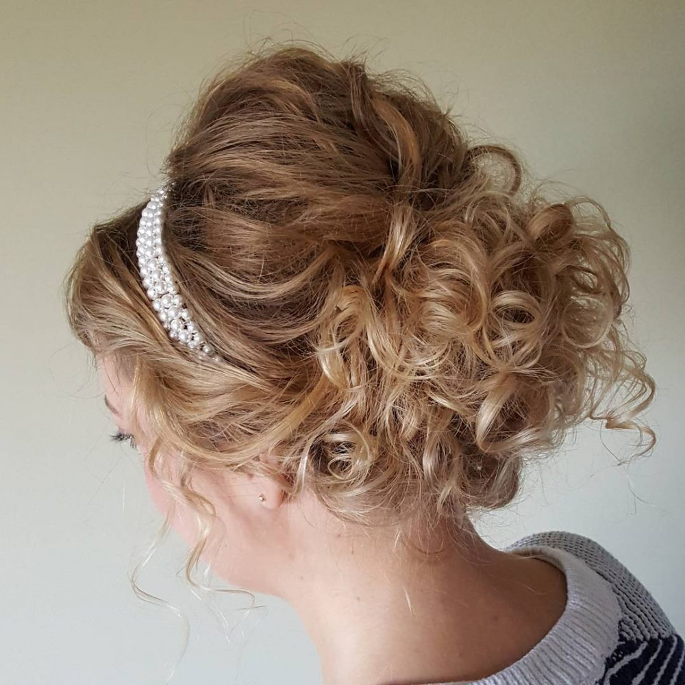 Wavy Updo Hairstyle
 29 Curly Updos for Curly Hair See These Cute Ideas for 2019