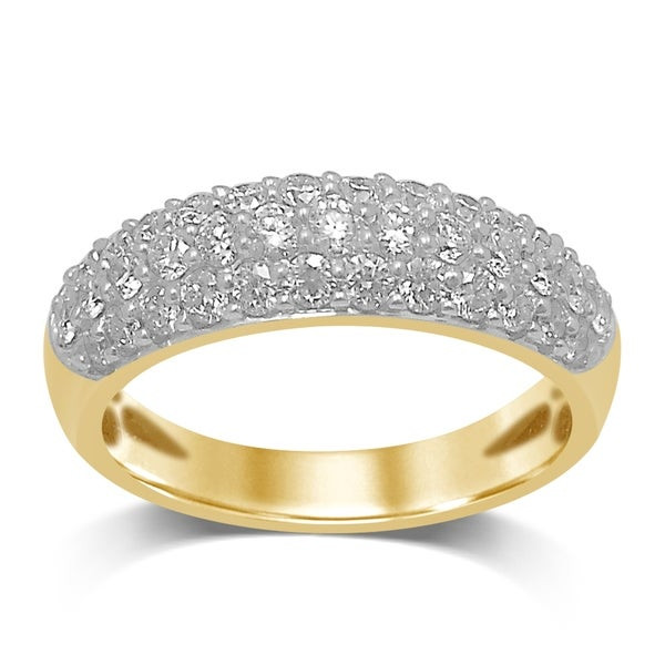 Wedding Bands On Sale
 Shop Unending Love 10K Yellow Gold 1 Cttw White Diamond