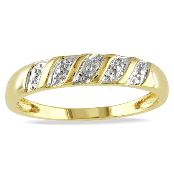 Wedding Bands On Sale
 Shop Miadora 10k Yellow Gold Men s Wedding Band Ring
