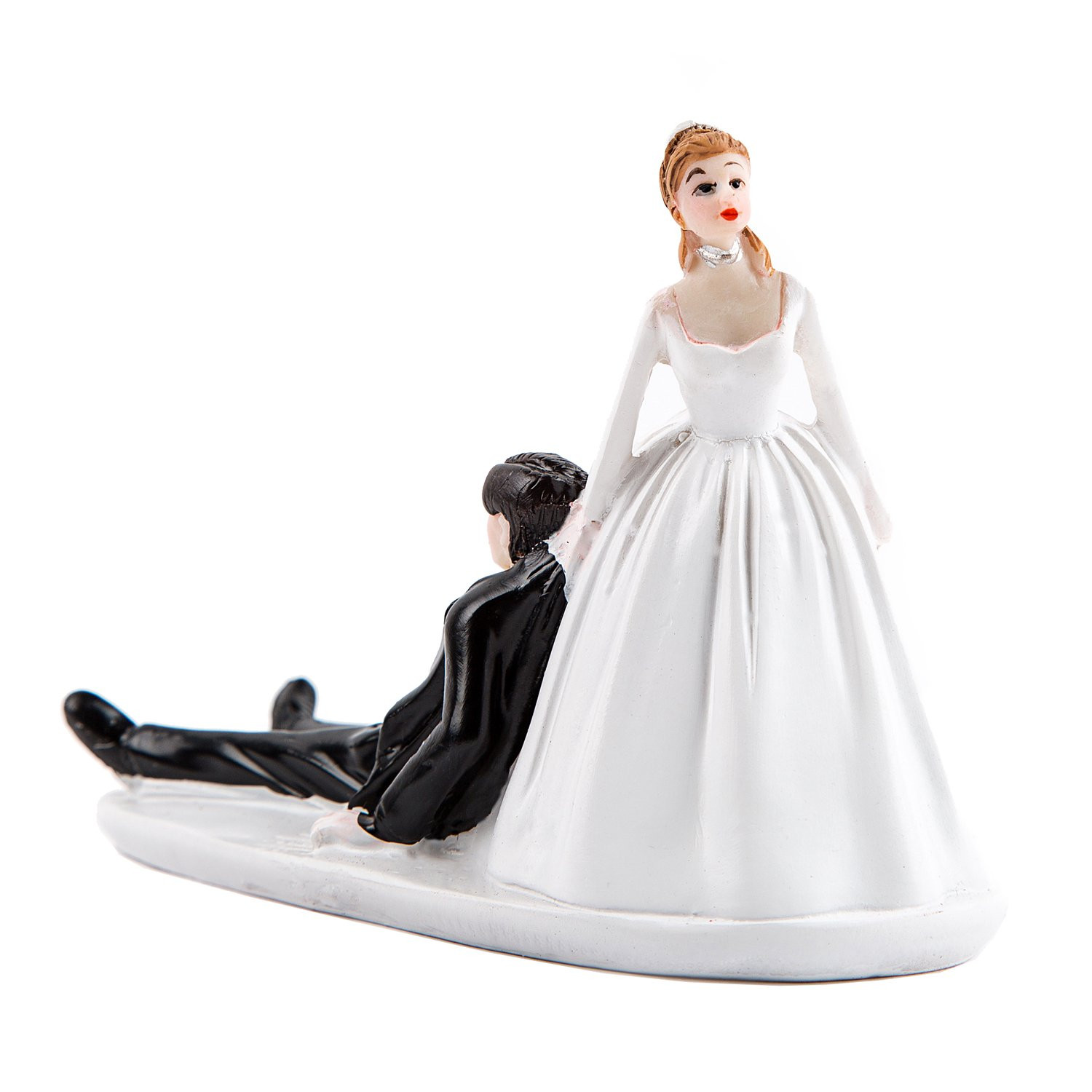 Wedding Cake Toppers Bride And Groom
 Bride and Groom Wedding Cake Topper Funny The Mad in