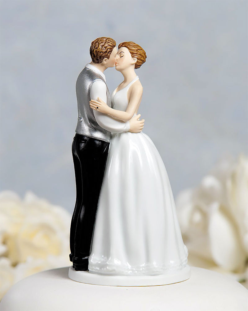 Wedding Cake Toppers Bride And Groom
 Romance Kissing Wedding Cake Topper Bride Groom Couple