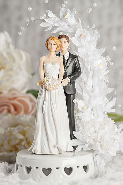 Wedding Cake Toppers Bride And Groom
 Mix and MAtch Bride and Groom Calla Lily Arch Wedding Cake
