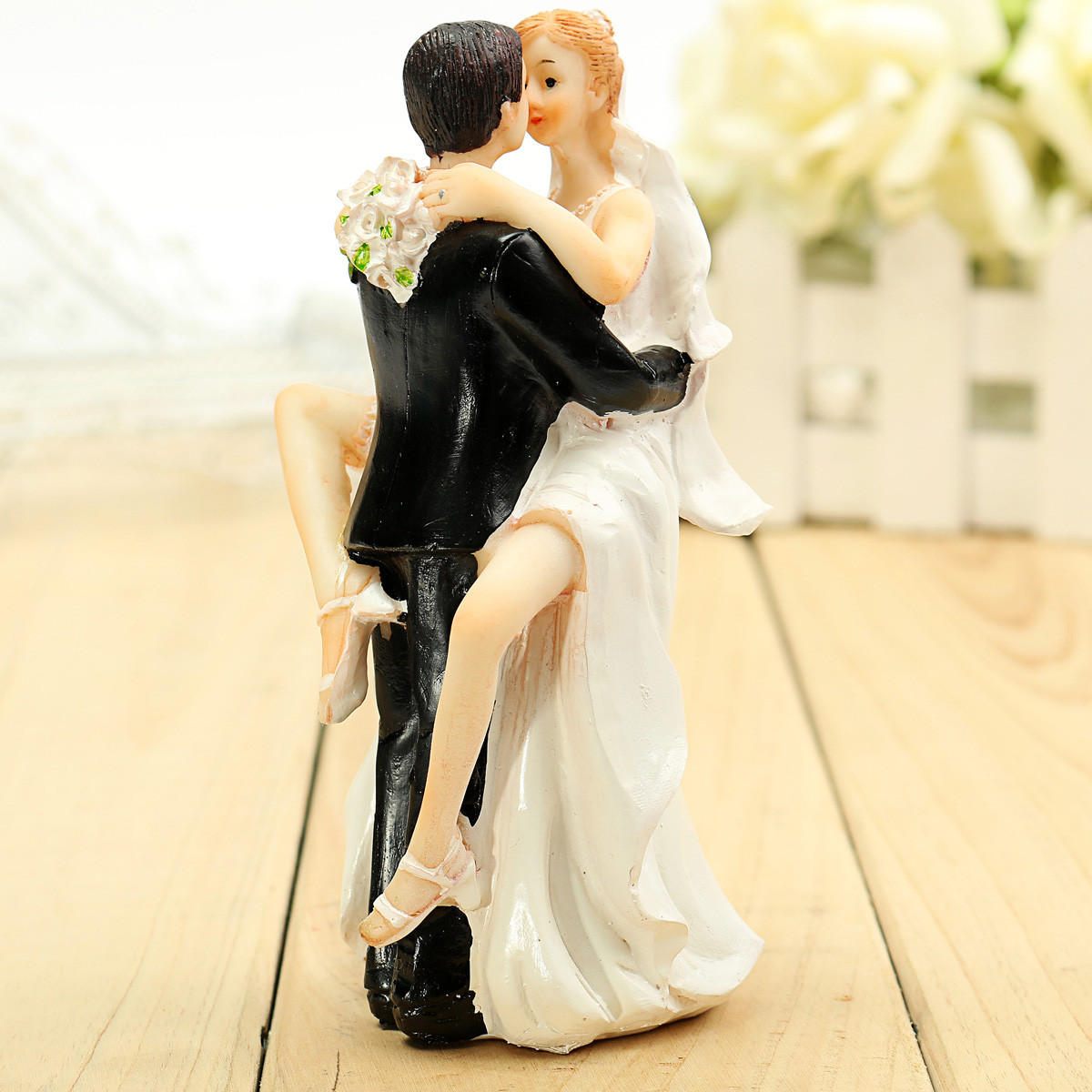 Wedding Cake Toppers Bride And Groom
 Bride Groom Resin Wedding Cake Topper Couple Figurine