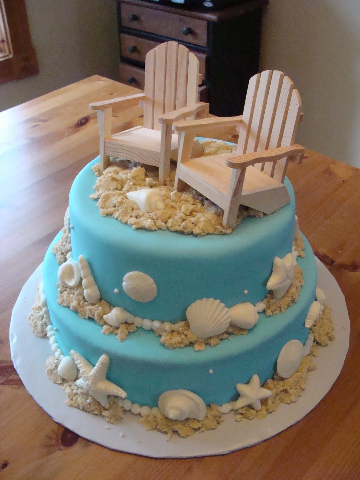Wedding Cakes Beach Theme
 Sweet Treats by Bonnie Beach Themed Cake