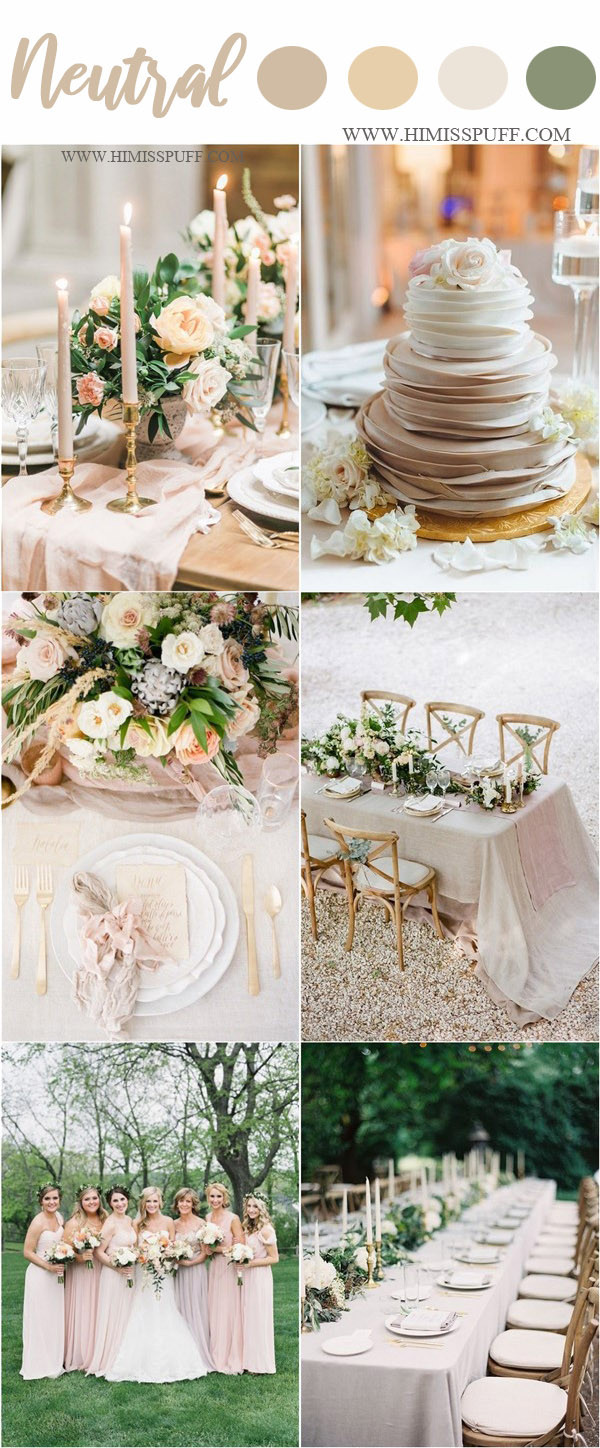 Wedding Color Ideas For Spring
 Wedding Color Trends 2020 45 Neutral Spring Wedding Color