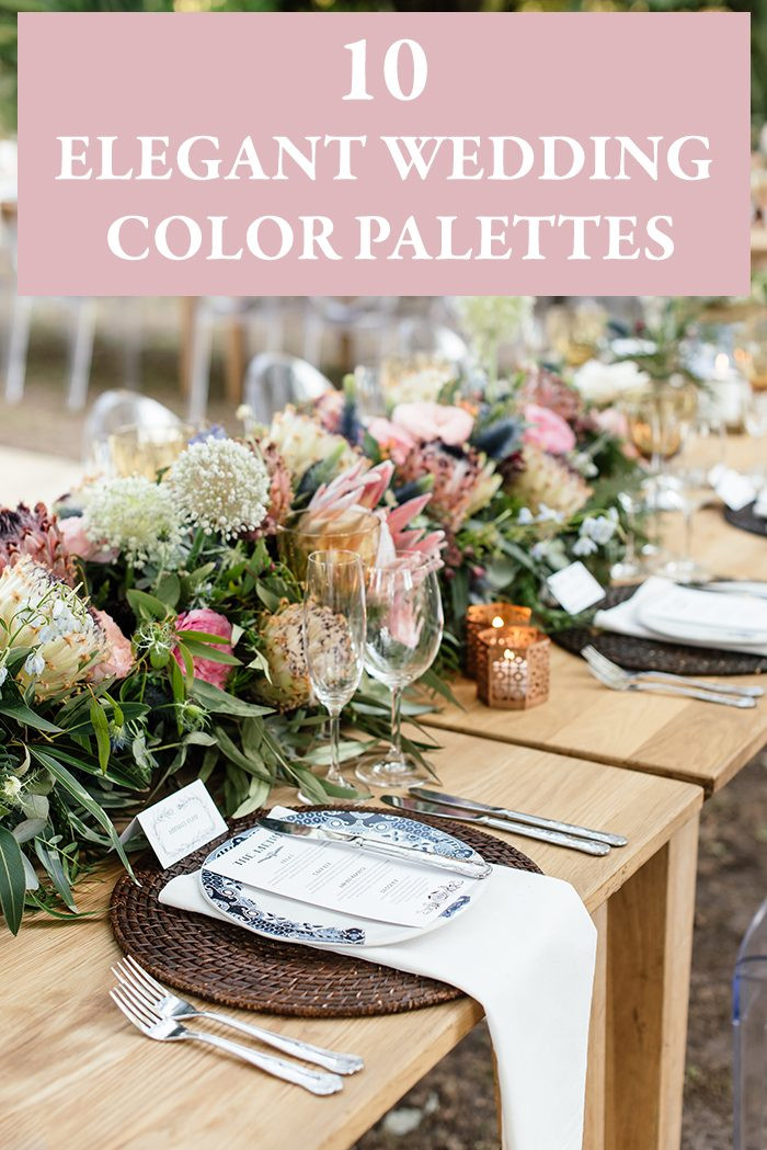 Wedding Color Pallets
 10 Elegant Wedding Color Palettes