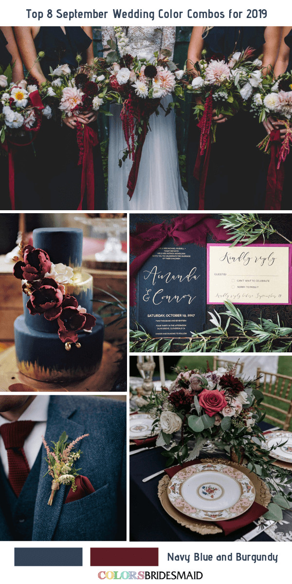 Wedding Colors For September
 Top 8 September Wedding Color bos for 2019
