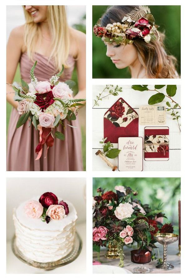 Wedding Colors For September
 Color Marsala e Dusty Rose per il matrimonio wedding