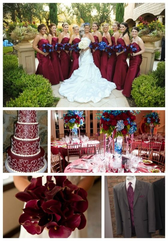 Wedding Colors For September
 Beautiful Maroon Wedding Inspiration for fall