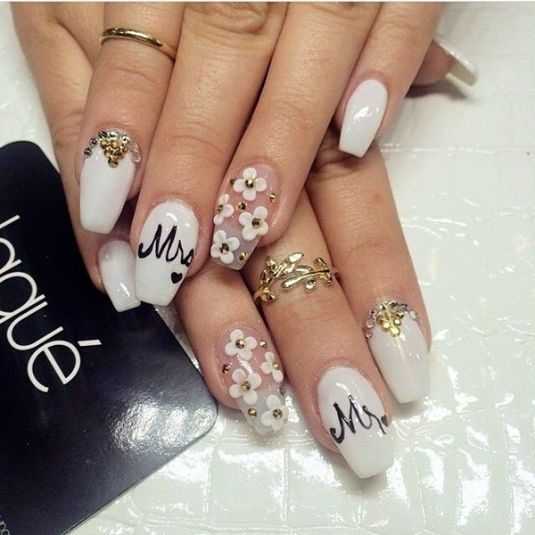 Wedding Design Nails
 45 Glam Wedding Nail Art Designs to try this Year