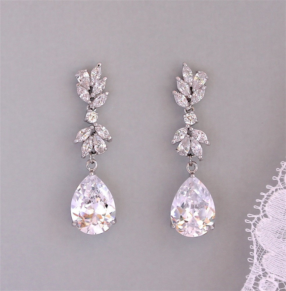 Wedding Drop Earrings
 Bridal Earrings Crystal Chandelier Bridal Earrings Crystal