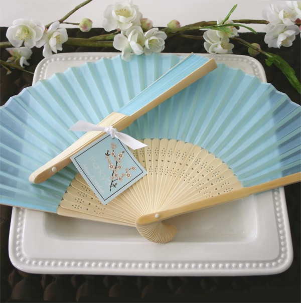 Wedding Favor Fans
 Silk Fan Blue Beach Wedding Favors Favors by Type