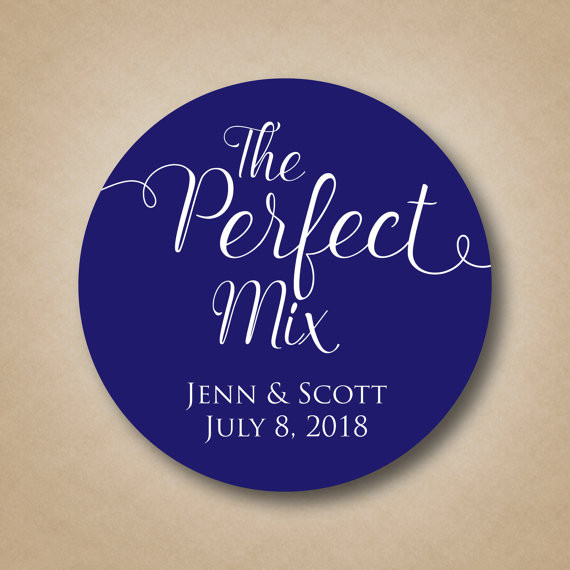 Wedding Favor Stickers
 The Perfect Mix Stickers Wedding Favor Tags Custom Thank You