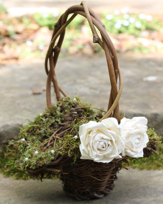Wedding Flower Basket
 Honey Buy Wedding Flower Girl baskets