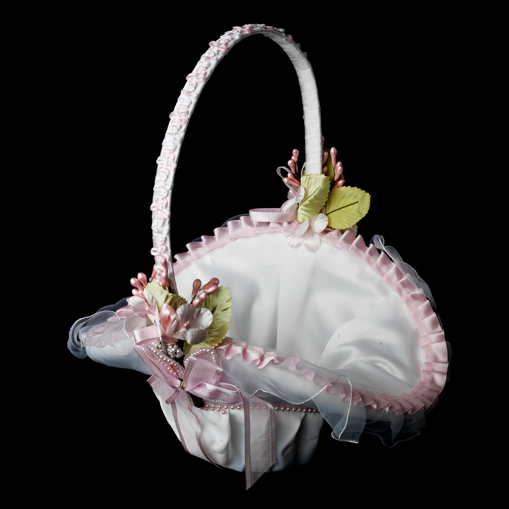 Wedding Flower Basket
 Adorable Flower Girl Basket Elegant Bridal Hair Accessories