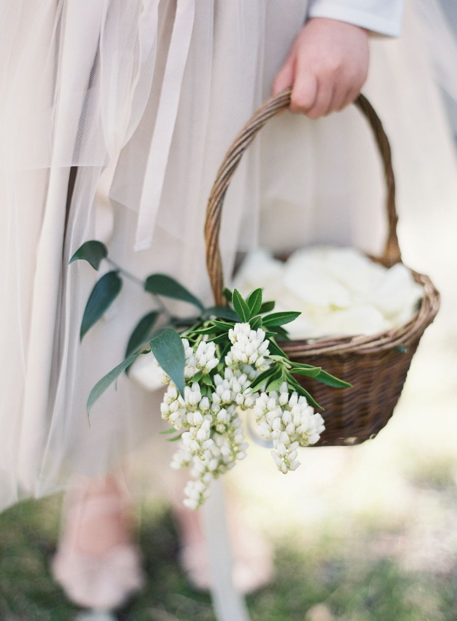 Wedding Flower Basket
 Elegant Alder Manor Wedding