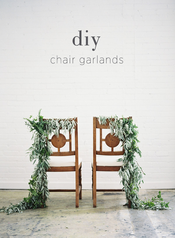 Wedding Garland DIY
 DIY Chair Garland DIY Weddings