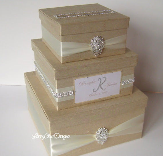 Wedding Gift Card Boxes Ideas
 Wedding Card Box Bling Card Box Rhinestone by