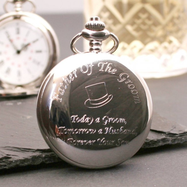 Wedding Gift Engraving Ideas
 Engraved Father The GroomPocket Watch