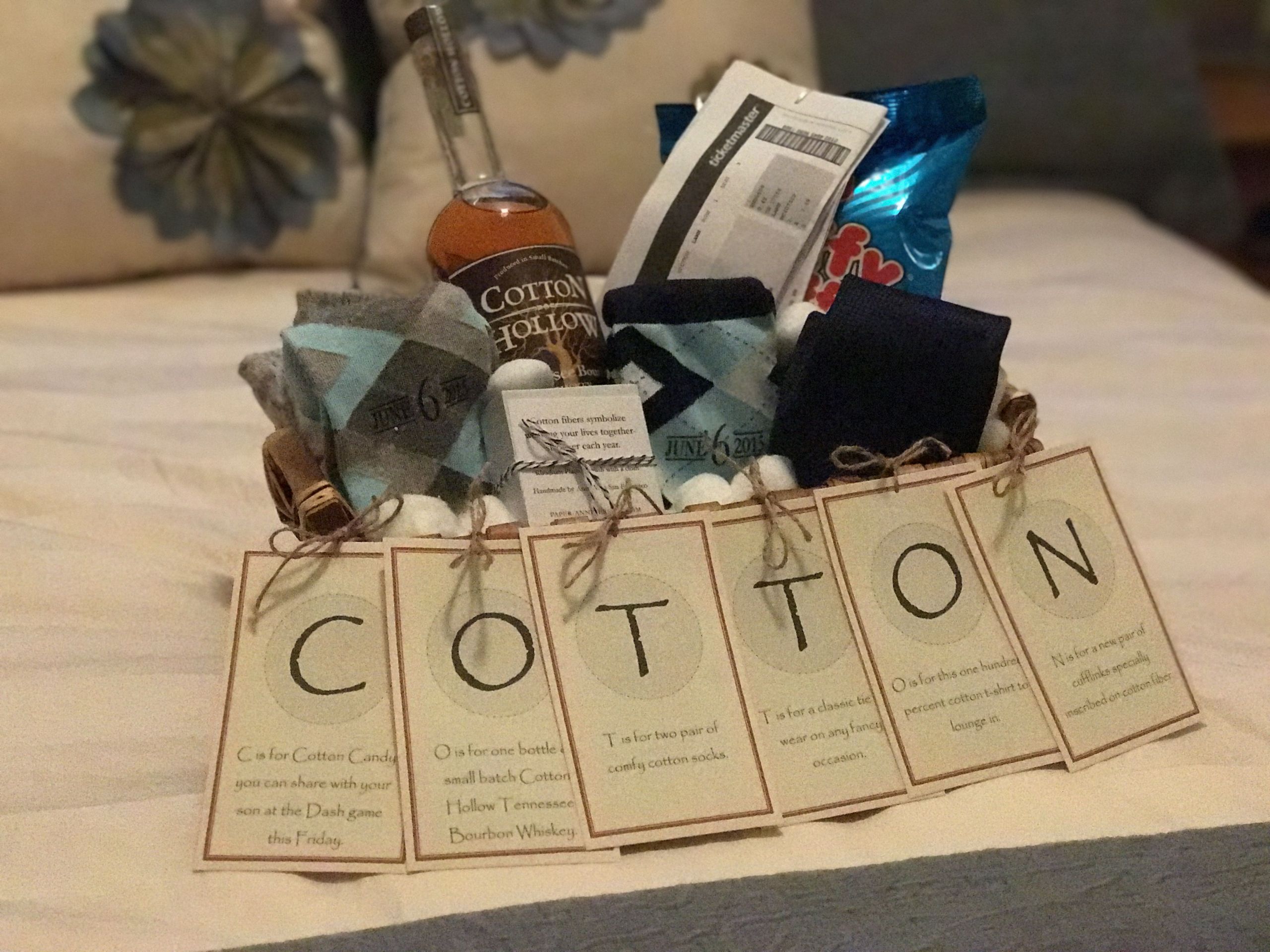 Wedding Gift For Second Marriage
 The "Cotton" Anniversary Gift for Him