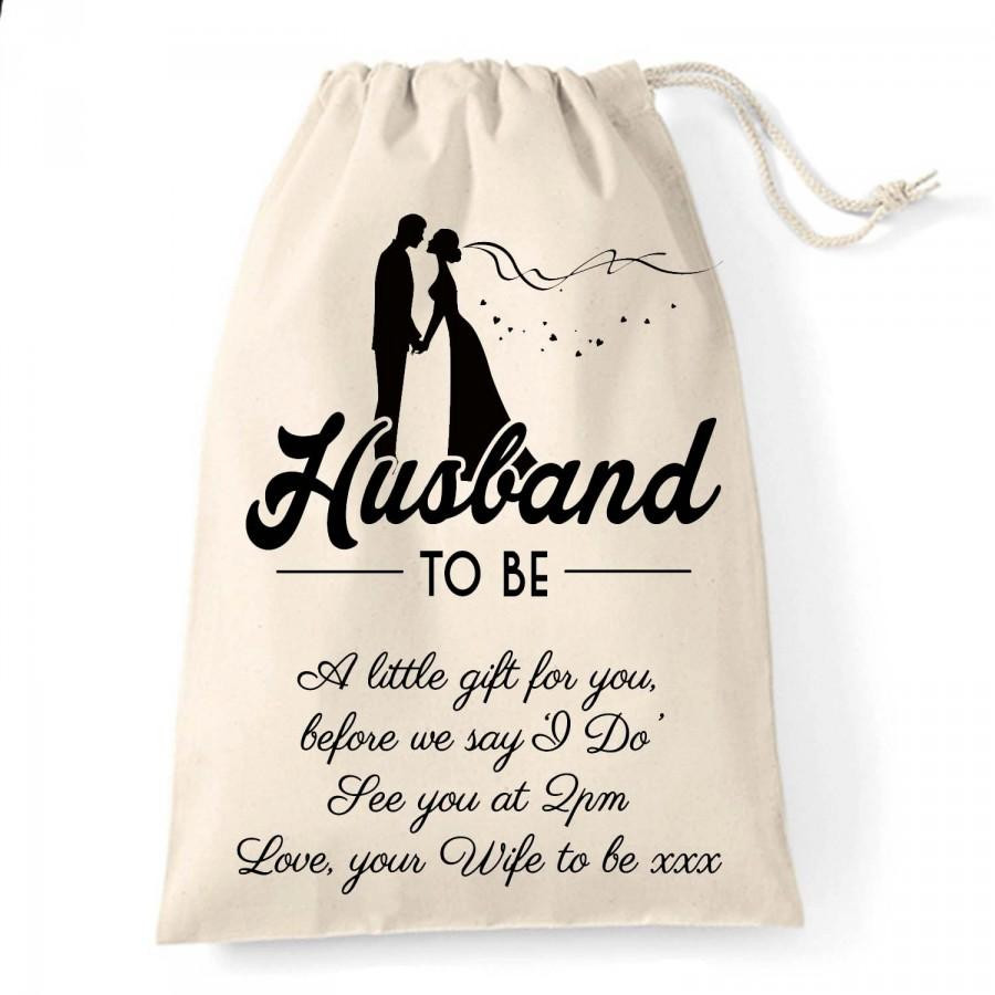 Wedding Gift Ideas For Husband
 Personalised Wedding Gift Bag For The Husband To Be A