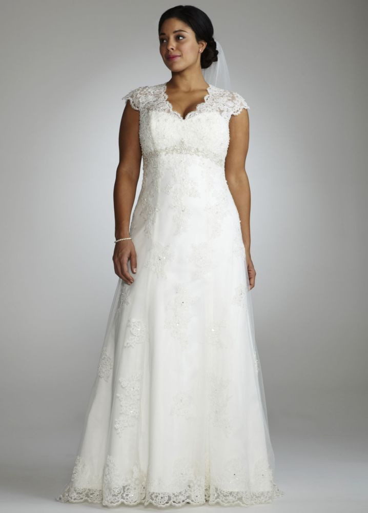 Wedding Gowns With Cap Sleeves
 SAMPLE Cap Sleeve Lace Over Satin Wedding Dress with