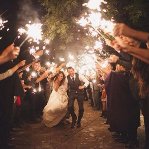 Wedding Grand Exit Sparklers
 15 Epic Wedding Sparkler Sendoffs That Will Light Up Any