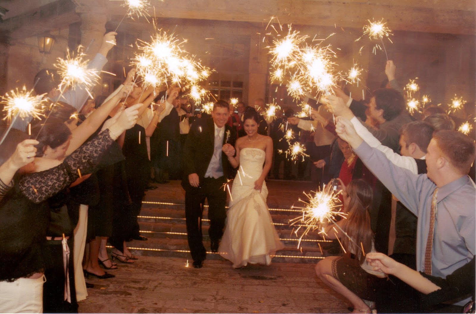 Wedding Grand Exit Sparklers
 Wedding Sparklers Light up the night Bliss Events Mexico