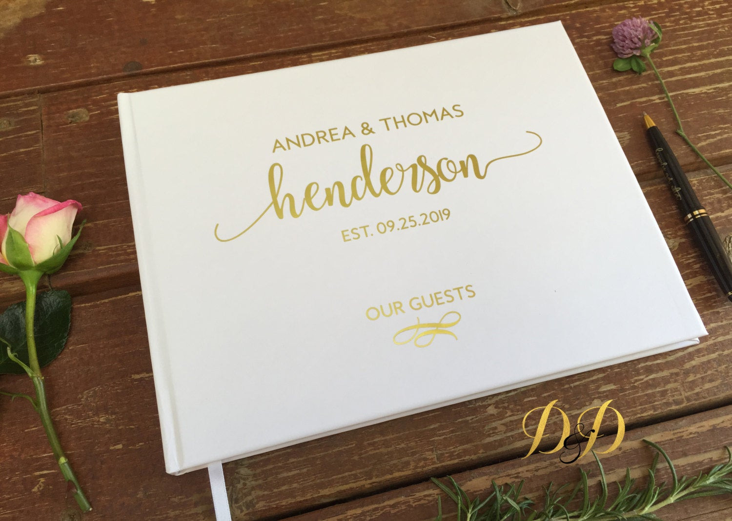 Wedding Guests Books
 Wedding Guest Book Wedding Guest book White blush cream Real