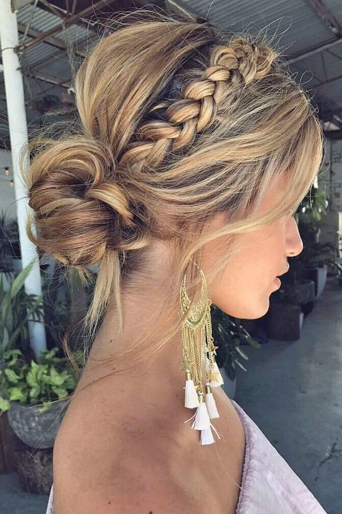 Wedding Hairstyles With Braids For Bridesmaids
 3616 best Wedding Hairstyles & Updos images on Pinterest