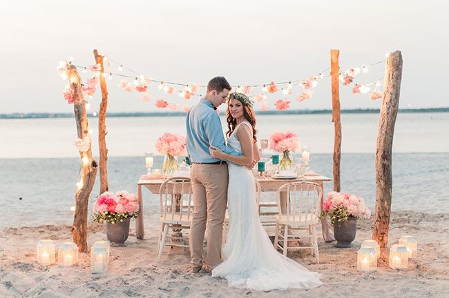 Wedding In The Beach
 Bohemian Wedding Arches Turn Any space Into A Romantic Enclave