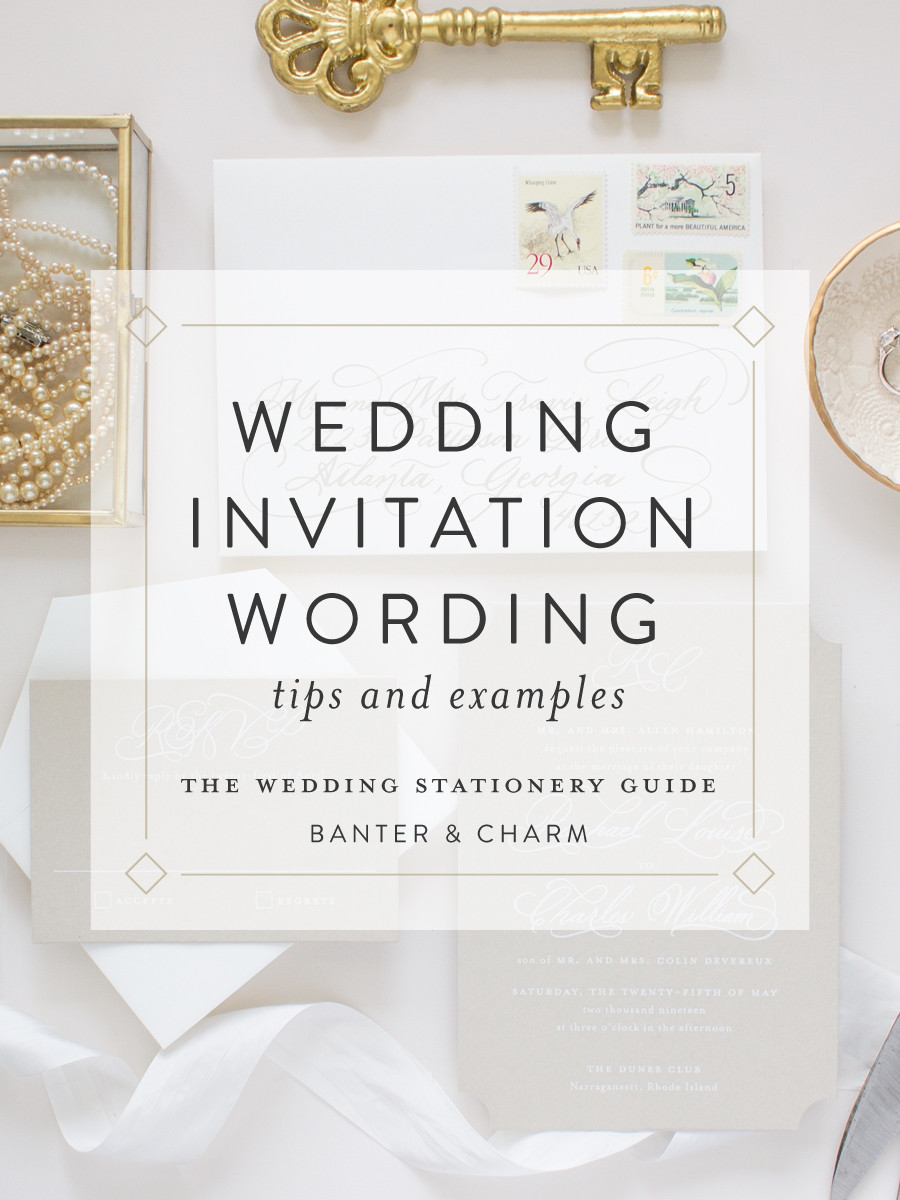Wedding Invitation Wording Examples
 Wedding Stationery Guide Wedding Invitation Wording