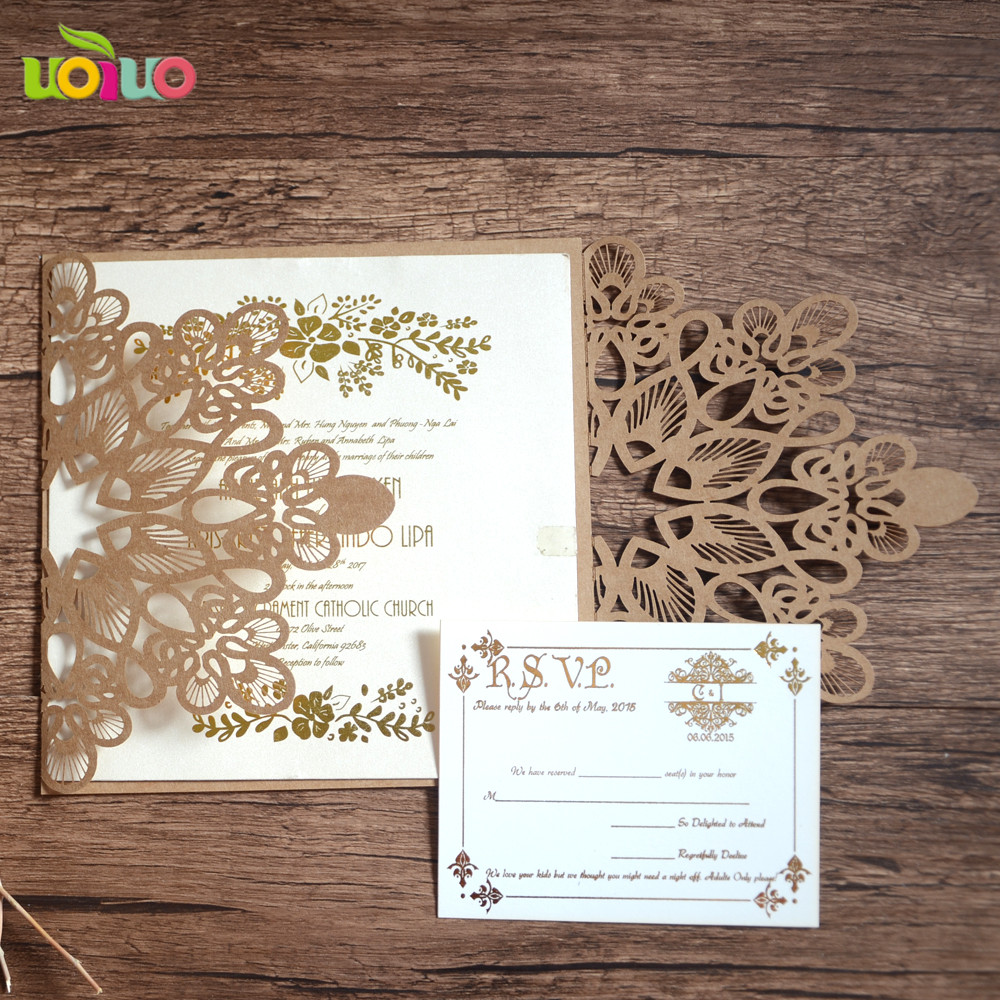 Wedding Invitations On Sale
 Hot sale laser cut wedding invitations floral luxury