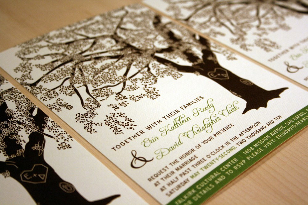 Wedding Invitations With Trees
 Grandfather Oak Tree Wedding Invitations Sample Customized