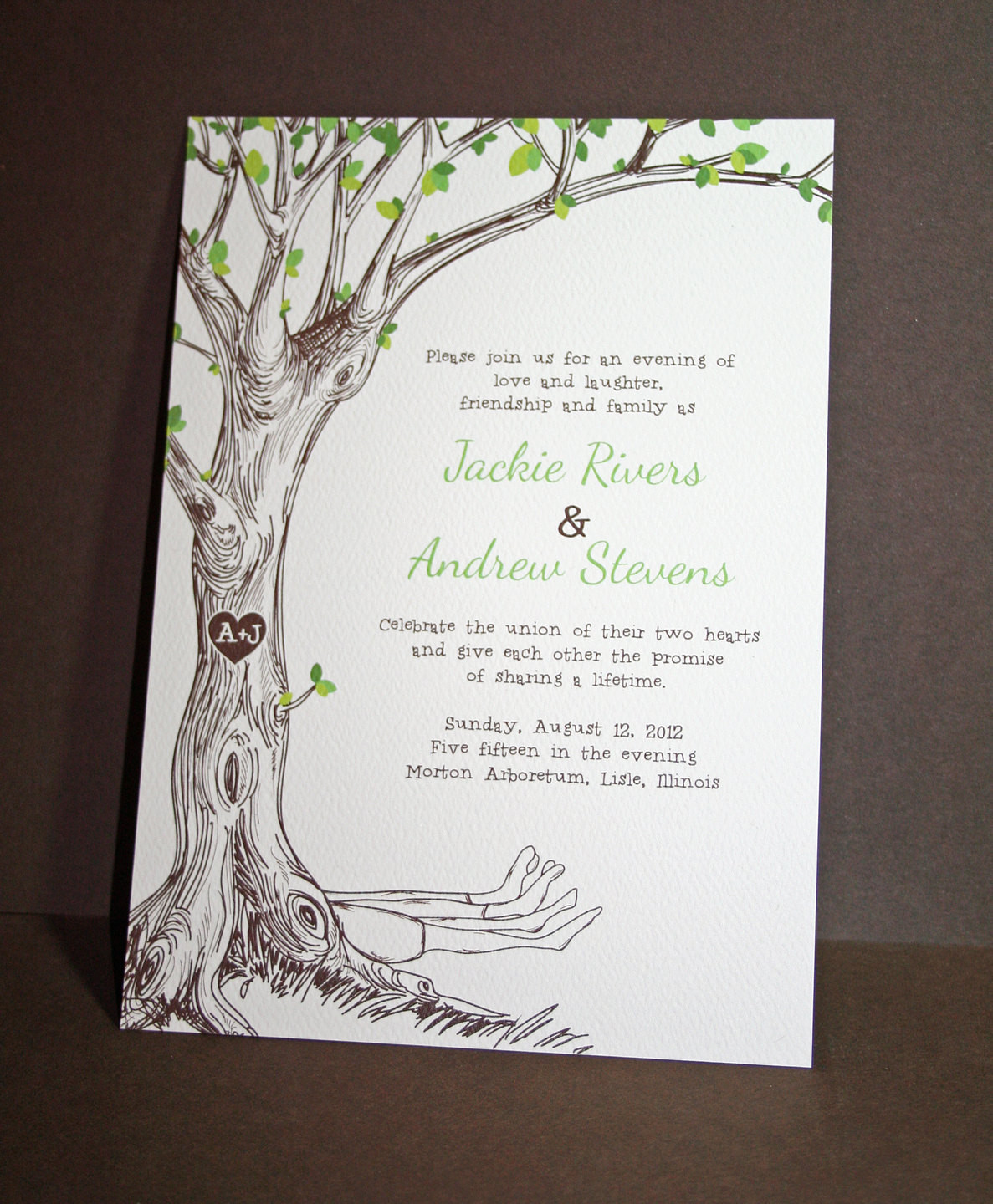 Wedding Invitations With Trees
 The Giving Tree Wedding Invitations Sample by