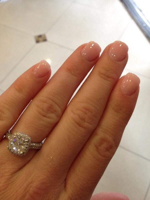 Wedding Nails Natural
 Kara Keoughs wedding nails This would be perfect I want